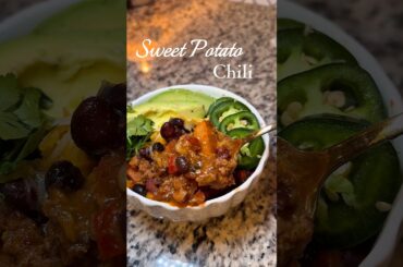 My new fav! Sweet potato chili 👩🏾‍🍳 #chilirecipe #sweetpotatorecipes #dinnerideas