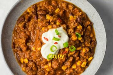 Spicy Beef Chilli Recipe 🌶️🔥 | Easy Homemade Beef Chili in 20 Minutes #beefchilli #restaurantstyle