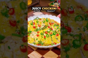 Juicy Steamed Chicken with Garlic Chili Sauce | Better Than Takeout #shorts #viralfood