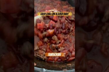 Crockpot Chili! #crockpot #chilli #food #easy #shorts #pantrycooking #coldoutside