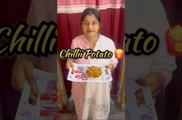 Tasty Chilli Potato Recipe 🤤 #shorts #viral #cooking #recipe #chillipatato