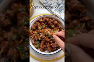 Soya Chilli #recipe #soyachilli #soyachunks #viralshort