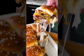 Bacon Cheeseburger Sliders Recipe for Super Bowl Sunday #shorts