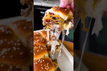 Bacon Cheeseburger Sliders Recipe for Super Bowl Sunday #shorts