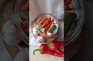 Easy Antipasti Feta Peppers #easyrecipes #antipasti #asmrcooking #stuffedpeppers