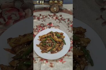 Chilli Potato Ghar Me Banaye restaurant style me#shorts #cooking #food #recipe #street food#snacks