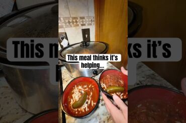 Episode 2 🍲 One-pot chicken & black bean chili. Comfort food with bad advice. #comfortfood