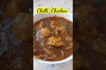 Chilli Chicken Recipe #shortsfeed #shorts #cooking #foods #recipes