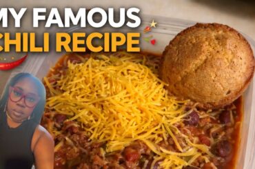 SIMPLY DELICIOUS CHILI RECIPE!