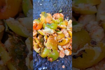 tasty kul pickle 🤤 green chilli 🤮 #fruit #youtubeshorts #recipe #pickle