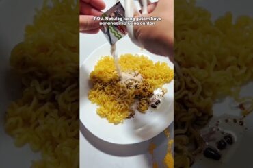 Pancit canton + chili garlic #food  #shorts
