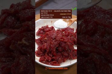 EASY STIR-FRIED BEEF WITH GREEN CHILI PEPPER RECIPE #recipe #cooking #chinesefood #beef #meat #chili