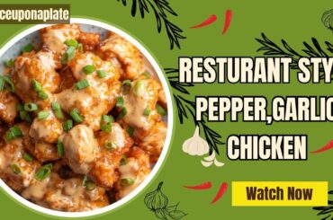 Crispy Pepper Garlic Chicken | 15 Minutes Spicy Chicken Recipe