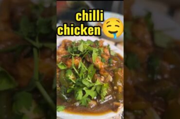 chilli chicken🤔 yaa chicken chilli batao??? #shorts #food #recipe