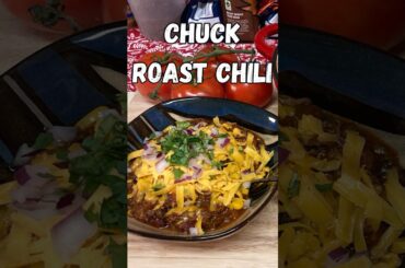 My Favorite Chuck Roast Chili Recipe! #cooking #chili #cookingchannel #healthycooking #food