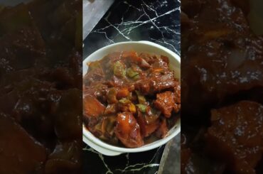red chiken chilli #shorts #ytshorts #recipe #chickenrecipe #viralfood