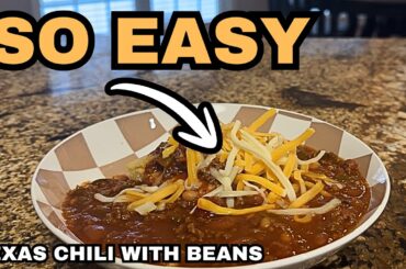 Texas Chili With Beans | Easy Recipe