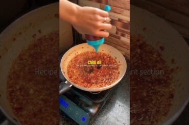 Chilli oil Recipe | dumpling sauce  | Instagram: @chefnusrat_ 💌. #shorts #viral #recipe