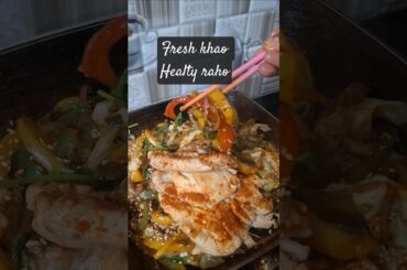 #bellpepper sautéed  with grilledchiken#healthy veggies # fresh veggies #bellpeppersytshorts