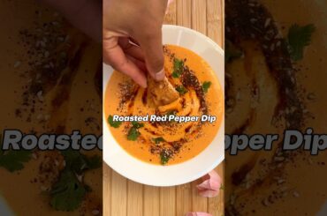 This roasted red pepper dip is the kind of snack that disappears fast — smooth and balanced.