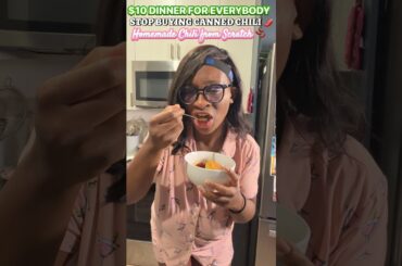Homemade Chili From Scratch | Cheap Southern Family Dinner Recipe #fromscratch