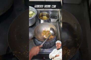 how to make prawns Chilli dry #chefselection #cooking #food #kitchen #hotellife #chef #hotel