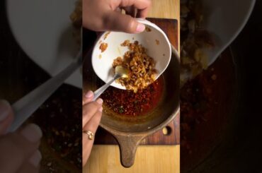 This chilli oil Is the best and the most used thing I have made!!!#chilli #chillioil #viral #fypシ