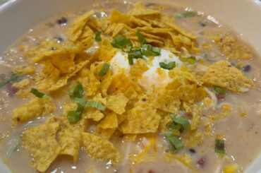 It’s Almost Gameday! White Chicken Chili Southwestern Soup Recipe!