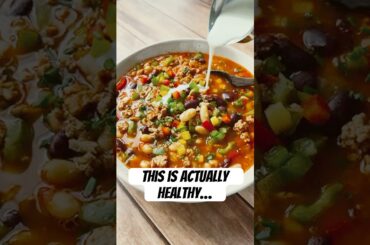 The BEST #Chili 🫘 Recipe That Everyone Will BEG For AND It's #Healthy 🔥 #shorts #shortscooking