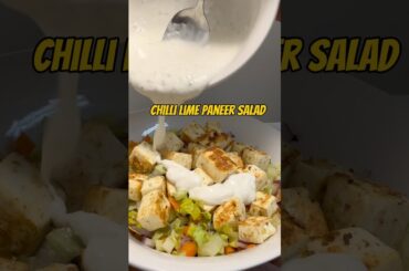 Chilli lime Paneer Salad for Fat loss #food #telugufitness #diet #asmr #recipe