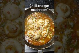 Chilli cheese mashroom ❤️||spicy mashroom||#recipe #cooking #trending #easyrecipe #viralrecipe