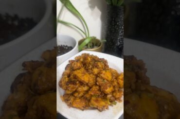 Easy Gobi Dry Chili Recipe | Home Cooking with Kids (BTS) #youtubeshortsvideo #gobichilli