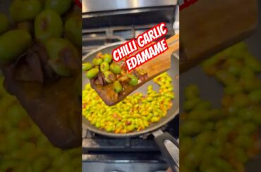 Healthy snack chilli garlic edamame | Telugu #ytshorts #food #edamame #healthysnacks#snacks #recipes
