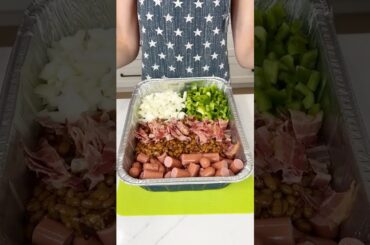 I learned this in Texas! #recipe #easyrecipe #bakedbeans #hotdogs #texas