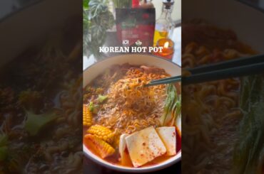 Korean Gochujang Hotpot Recipe 🍲🥢🇰🇷 #easy #recipe #koreanfood #koreandrama #noodles #hotpot