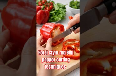 99% Log sahi se bell pepper nhi cutting krte #bellpeppers #technique #viral #food #shorts