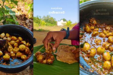 Mushroom Pepper Gravy Recipe | Restaurant Style Pepper Mushroom Curry | Karaikudi Manvaasam
