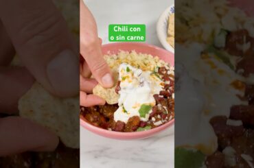 ¿Con o sin carne? El #chili tex-mex que engancha a cualquiera  #recetas #cocina