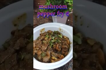 mushroom pepper fry 👌#mahaanand #food #cooking #mushroomrecipe#recipe #dietfood #sidedishrecipe