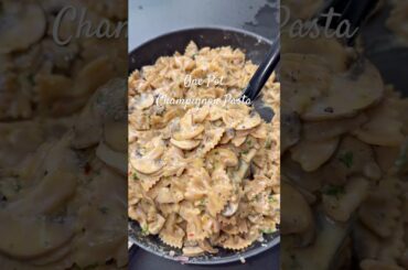 One Pot Champignon Pasta🍝 #pasta #onepot #shorts #shortvideo #fürdich  #rezept #waskocheichheute