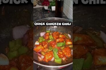 quick chicken chili 🌶️🧑‍🍳#shorts #viral #youtubeshorts #cooking #chicken