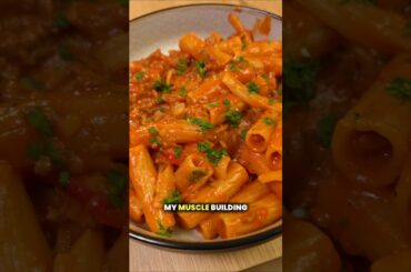 Chilly Beef Pasta🌶🍝 #highprotein #food