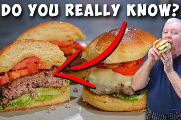 CLASSIC Pan Fried BEEF BURGER Recipe - Salt & Pepper Method