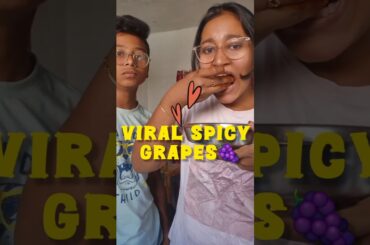 VIRAL SPICY GRAPES RECIPE#food