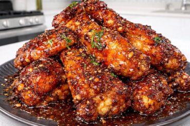 These Honey Garlic Lemon Pepper Wings Are Addicting | Better Than WingStop
