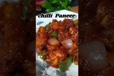 Chilli Paneer restaurant style 😍 | Spicy & Saucy Paneer Recipe #Shorts#recipe #paneer
