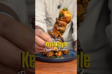 Air fryer Kerala Style Pepper Chicken Skewers Recipe 🐓