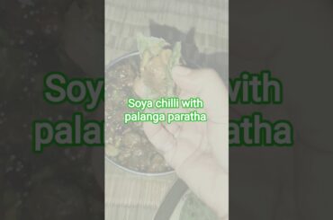 Dinner Made EASY! Soya chilli with palak paratha