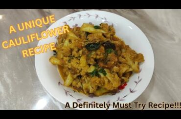 PEPPER CAULIFLOWER RECIPE! A Spicy and tasty recipe to make cauliflower at home! Do try ❤️