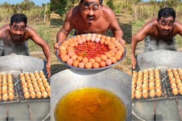 How to cook eggs steaming with chili recipe- village food